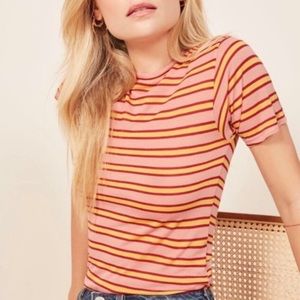 Reformation striped shirt
